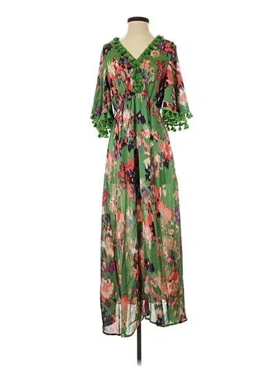 Pre-owned Assorted Brands Casual Dress In Green
