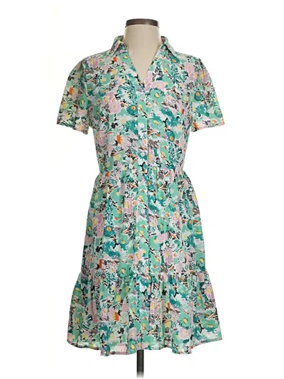 Pre-owned Assorted Brands Casual Dress In Green
