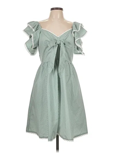 Pre-owned Assorted Brands Casual Dress In Green