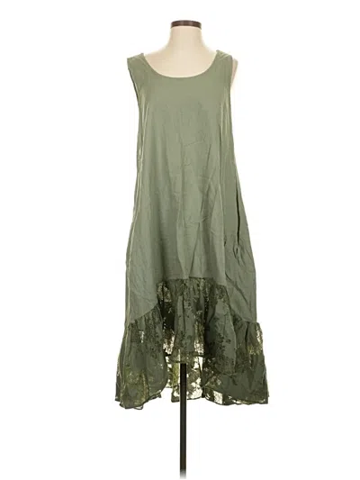 Pre-owned Assorted Brands Casual Dress In Green