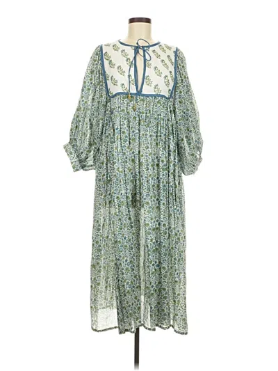 Pre-owned Assorted Brands Casual Dress In Green
