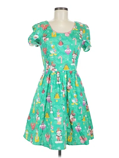 Pre-owned Assorted Brands Casual Dress In Green