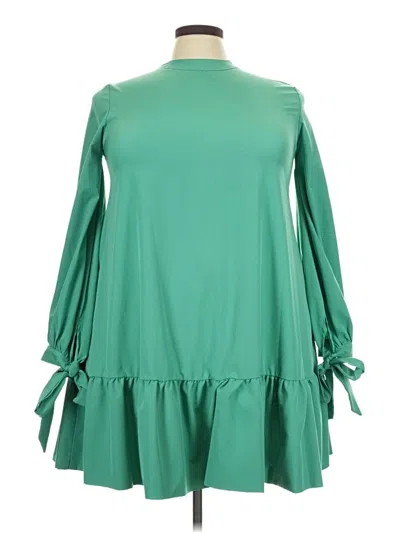 Pre-owned Assorted Brands Casual Dress In Green