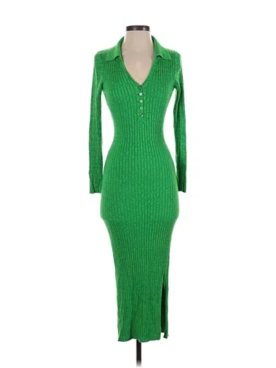 Pre-owned Assorted Brands Casual Dress In Green