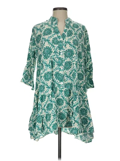 Pre-owned Assorted Brands Casual Dress In Green