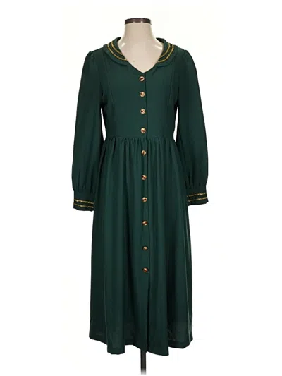 Pre-owned Assorted Brands Casual Dress In Green