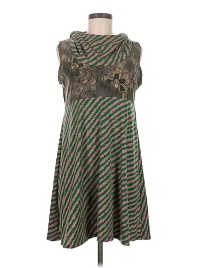 Pre-owned Assorted Brands Casual Dress In Green