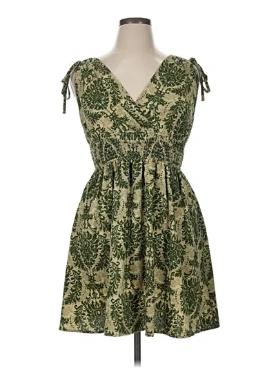 Pre-owned Assorted Brands Casual Dress In Green