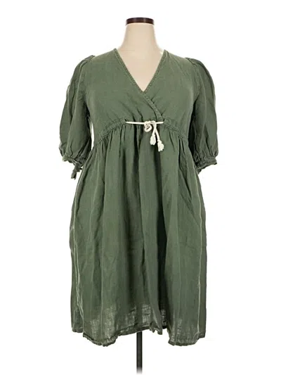 Pre-owned Assorted Brands Casual Dress In Green