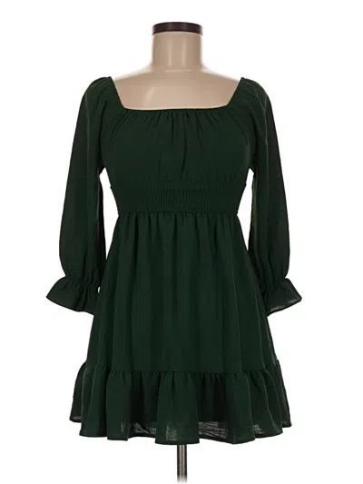 Pre-owned Assorted Brands Casual Dress In Green