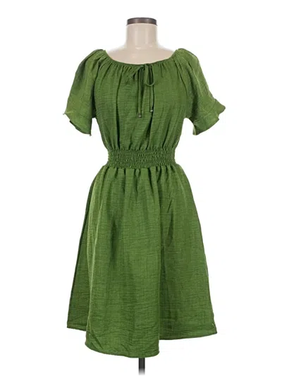 Pre-owned Assorted Brands Casual Dress In Green