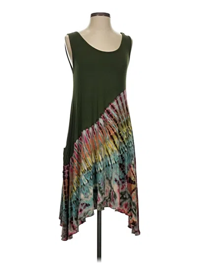 Pre-owned Assorted Brands Casual Dress In Green