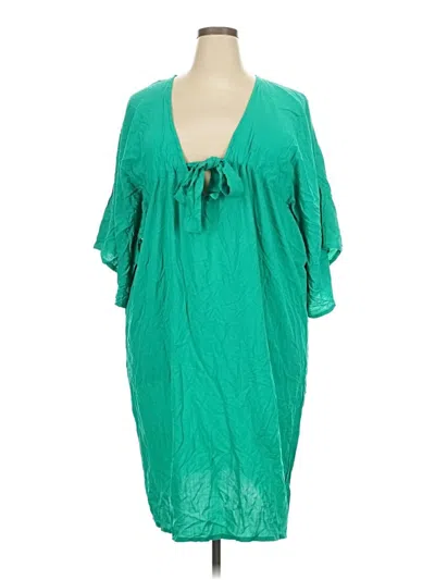 Pre-owned Assorted Brands Casual Dress In Green