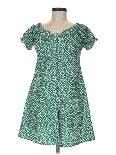 Pre-owned Assorted Brands Casual Dress In Green