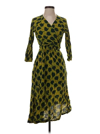 Pre-owned Assorted Brands Casual Dress In Green