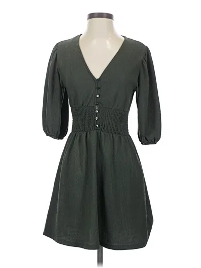 Pre-owned Assorted Brands Casual Dress In Green