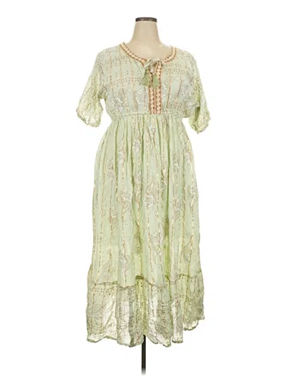 Pre-owned Assorted Brands Casual Dress In Green