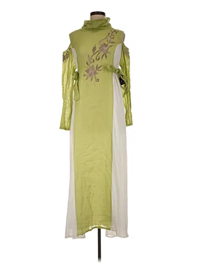 Pre-owned Assorted Brands Casual Dress In Green
