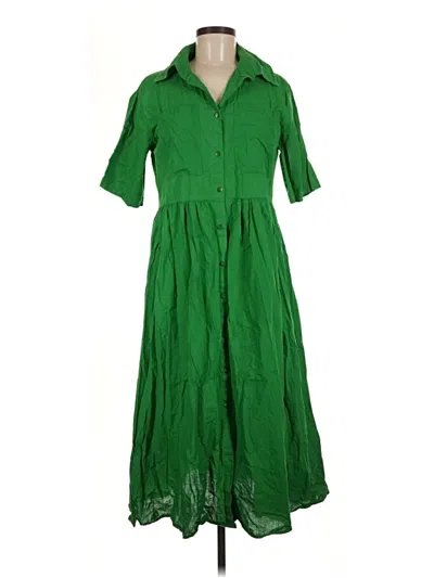 Pre-owned Assorted Brands Casual Dress In Green