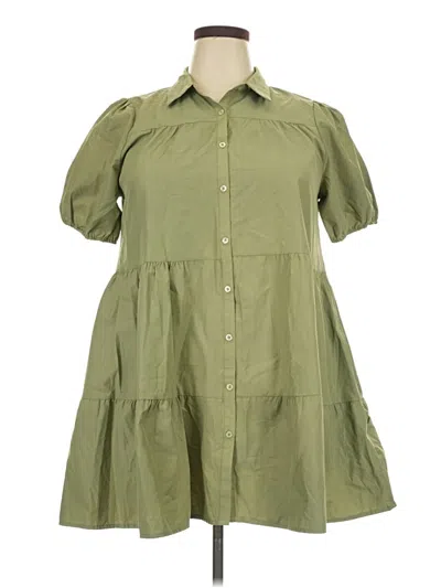 Pre-owned Assorted Brands Casual Dress In Green