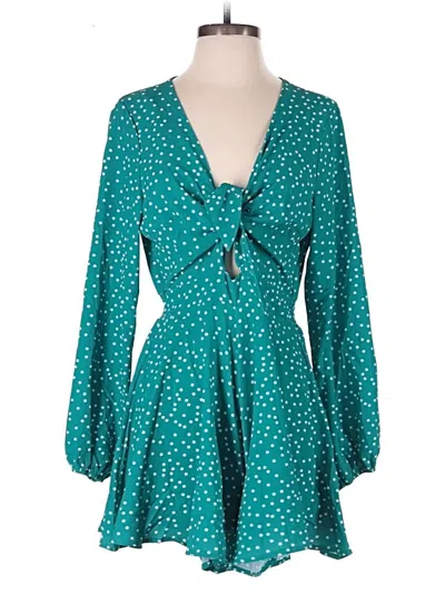 Assorted Brands Casual Dress In Green