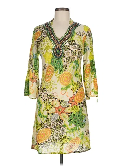 Pre-owned Assorted Brands Casual Dress In Green