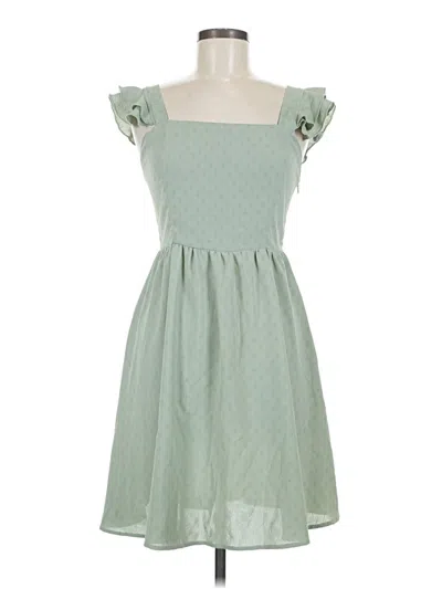 Pre-owned Assorted Brands Casual Dress In Green