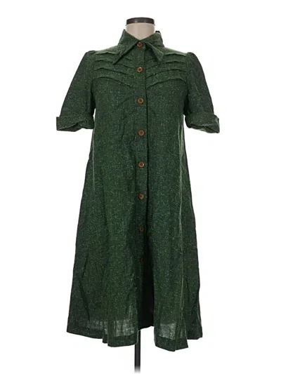 Pre-owned Assorted Brands Casual Dress In Green