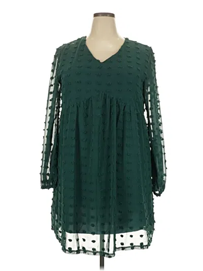 Pre-owned Assorted Brands Casual Dress In Green