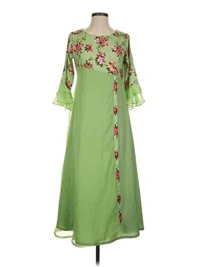 Pre-owned Assorted Brands Casual Dress In Green