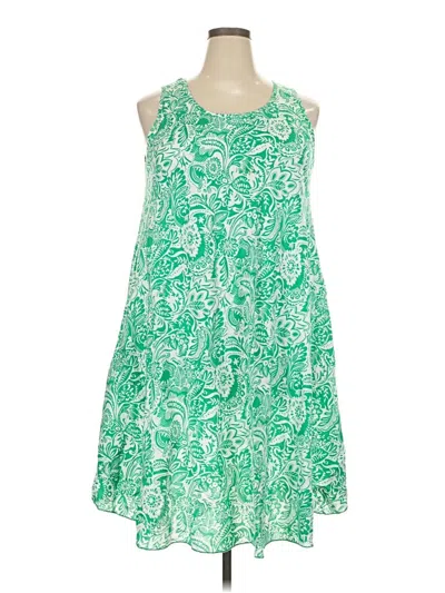 Assorted Brands Casual Dress In Green