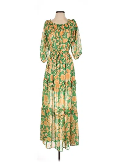 Pre-owned Assorted Brands Casual Dress In Green