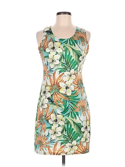 Pre-owned Assorted Brands Casual Dress In Green