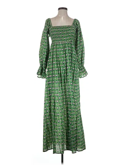 Pre-owned Assorted Brands Casual Dress In Green