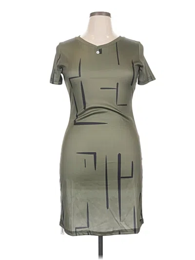 Assorted Brands Casual Dress In Green