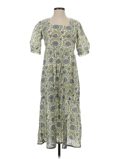 Pre-owned Assorted Brands Casual Dress In Green