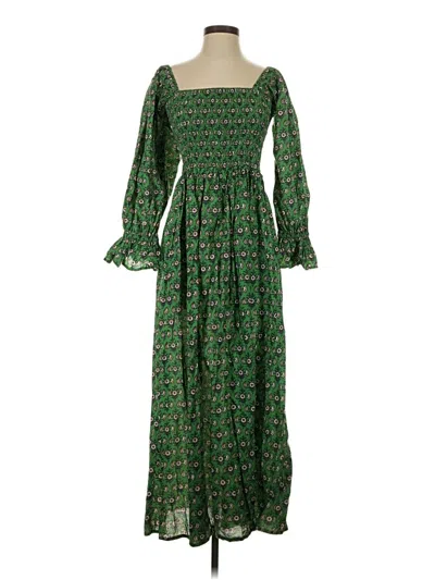 Pre-owned Assorted Brands Casual Dress In Green