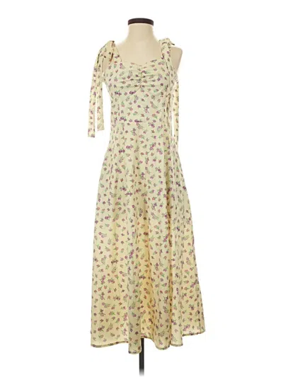 Pre-owned Assorted Brands Casual Dress In Ivory