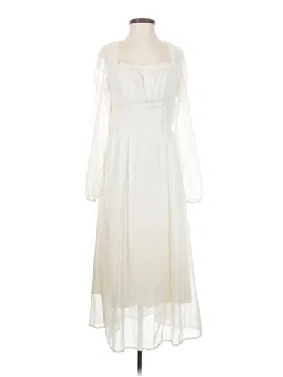 Pre-owned Assorted Brands Casual Dress In Ivory