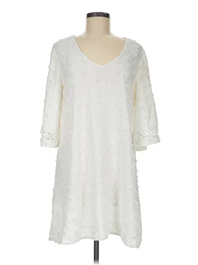 Pre-owned Assorted Brands Casual Dress In Ivory