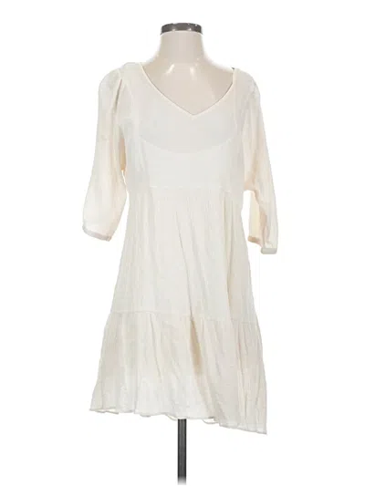 Pre-owned Assorted Brands Casual Dress In Ivory