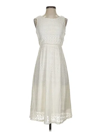 Pre-owned Assorted Brands Casual Dress In Ivory