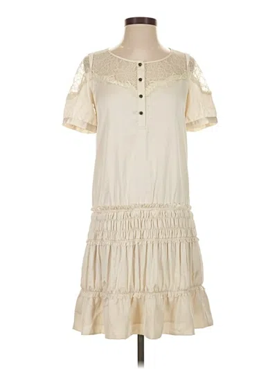 Pre-owned Assorted Brands Casual Dress In Ivory