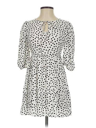 Pre-owned Assorted Brands Casual Dress In Ivory