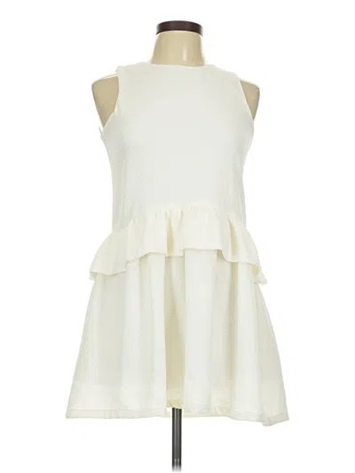 Pre-owned Assorted Brands Casual Dress In Ivory