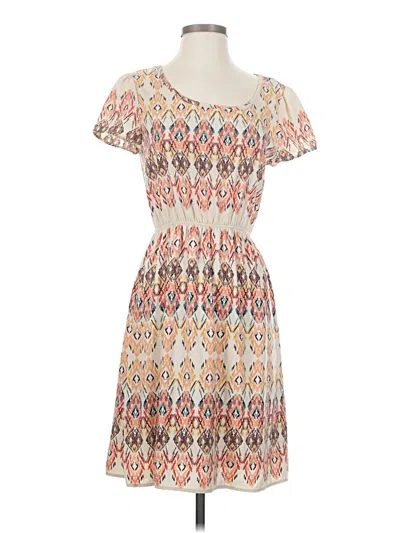 Pre-owned Assorted Brands Casual Dress In Ivory