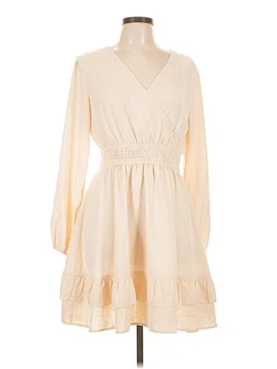 Pre-owned Assorted Brands Casual Dress In Ivory