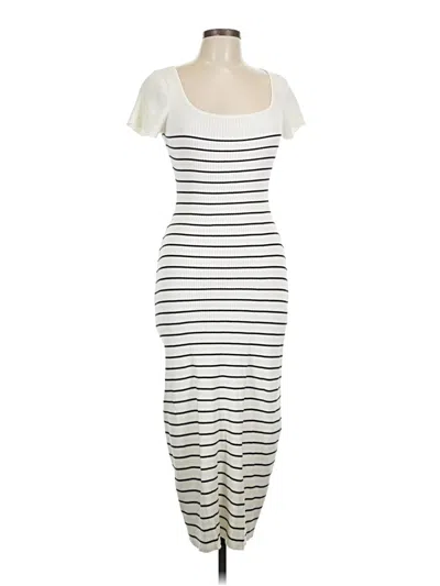 Pre-owned Assorted Brands Casual Dress In Ivory