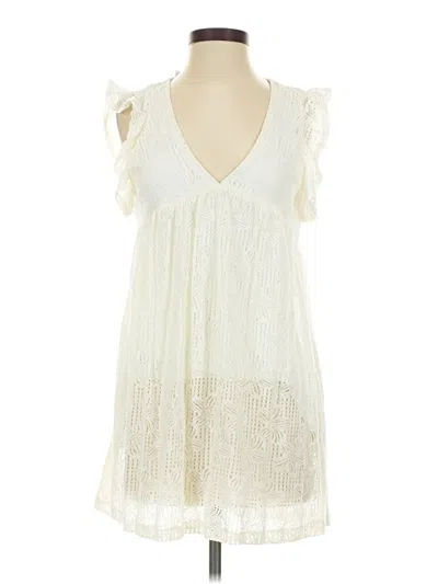 Pre-owned Assorted Brands Casual Dress In Ivory