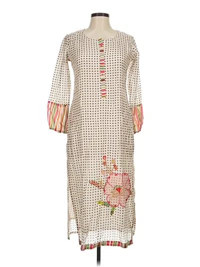 Pre-owned Assorted Brands Casual Dress In Ivory